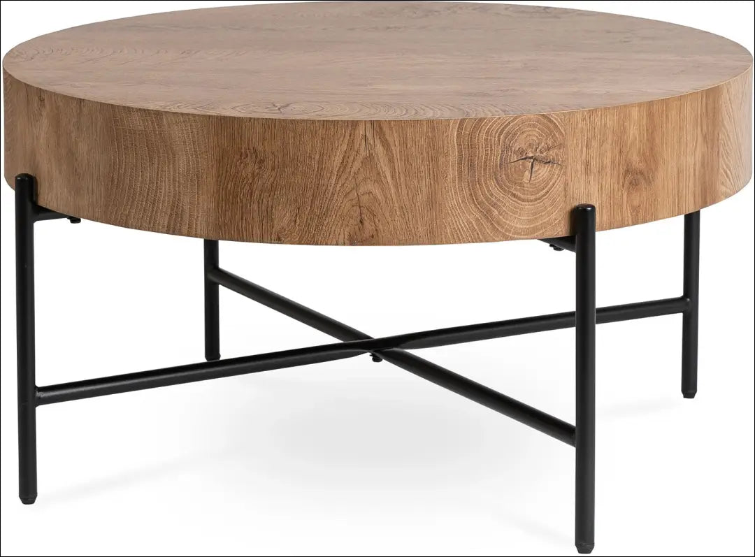 Staliukas apvalus iš MDF ąžuolo spalvos TE249 - €101 Save 15% 100-200, __label:Pristatymas 5-14 d.d., elite, uzsakomi,