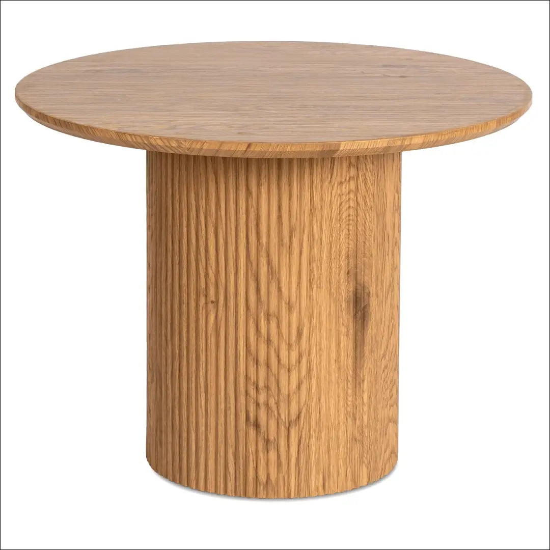 Staliukas apvalus iš MDF ąžuolo spalvos TE306 - €129 Save 15% 100-200, __label:Pristatymas 5-14 d.d., elite, uzsakomi,