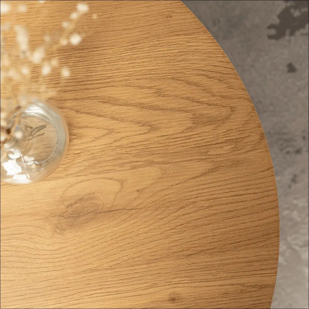 Staliukas apvalus iš MDF ąžuolo spalvos TE306 - €129 Save 15% 100-200, __label:Pristatymas 5-14 d.d., elite, uzsakomi,