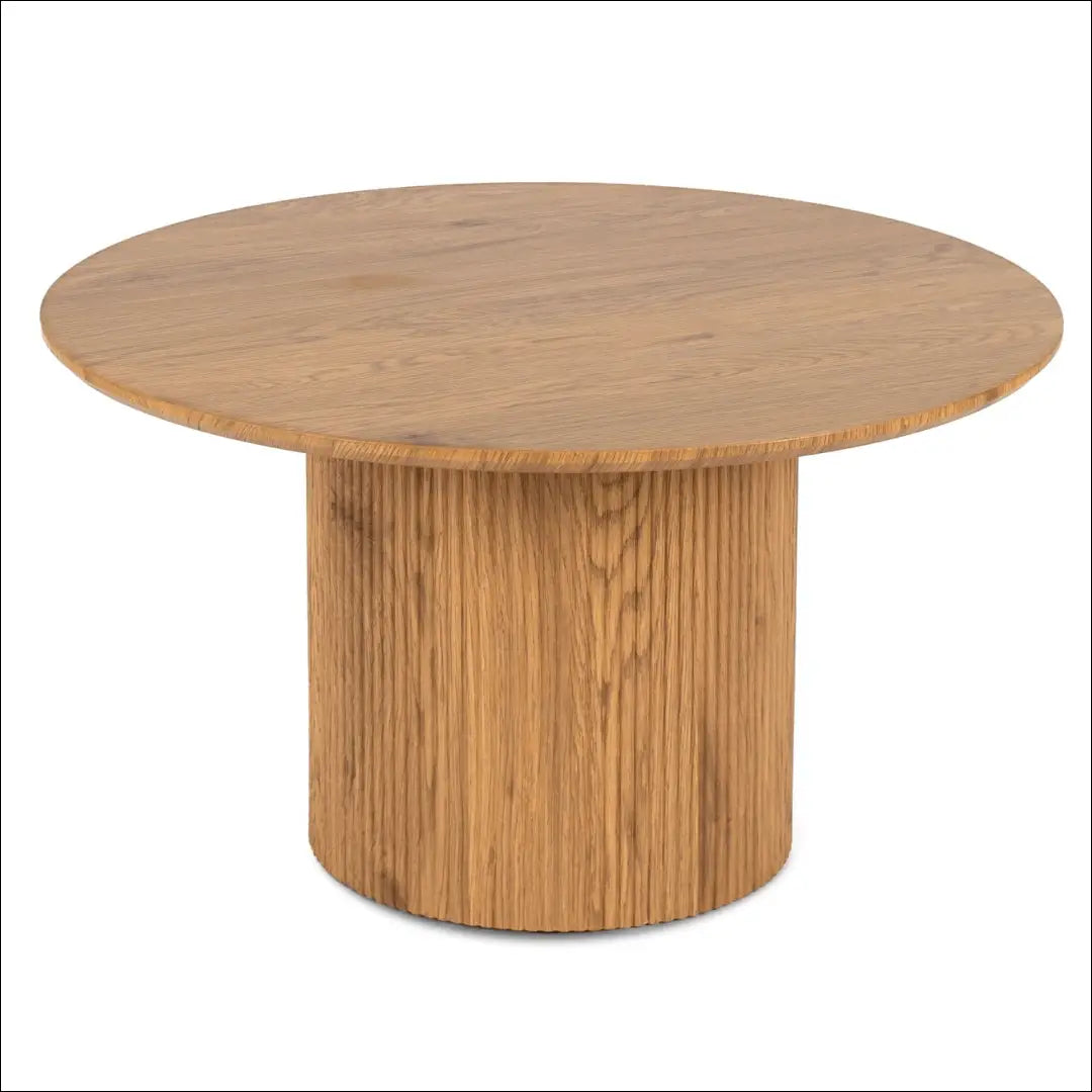 Staliukas apvalus iš MDF ąžuolo spalvos TE307 - €120 Save 15% 100-200, __label:Pristatymas 5-14 d.d., elite, uzsakomi,