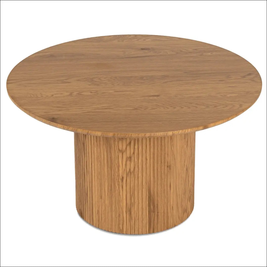 Staliukas apvalus iš MDF ąžuolo spalvos TE307 - €120 Save 15% 100-200, __label:Pristatymas 5-14 d.d., elite, uzsakomi,