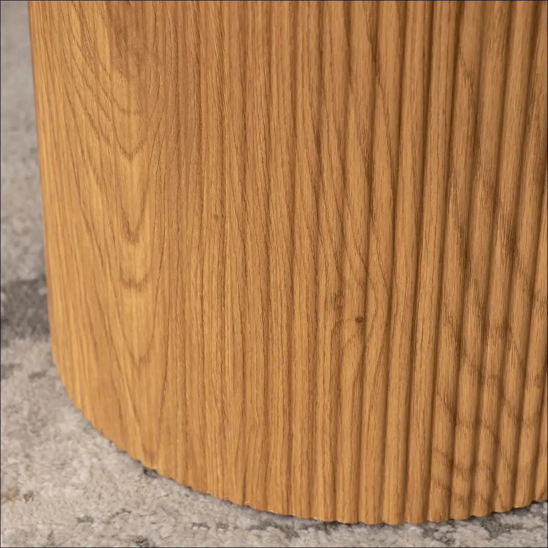 Staliukas apvalus iš MDF ąžuolo spalvos TE307 - €120 Save 15% 100-200, __label:Pristatymas 5-14 d.d., elite, uzsakomi,