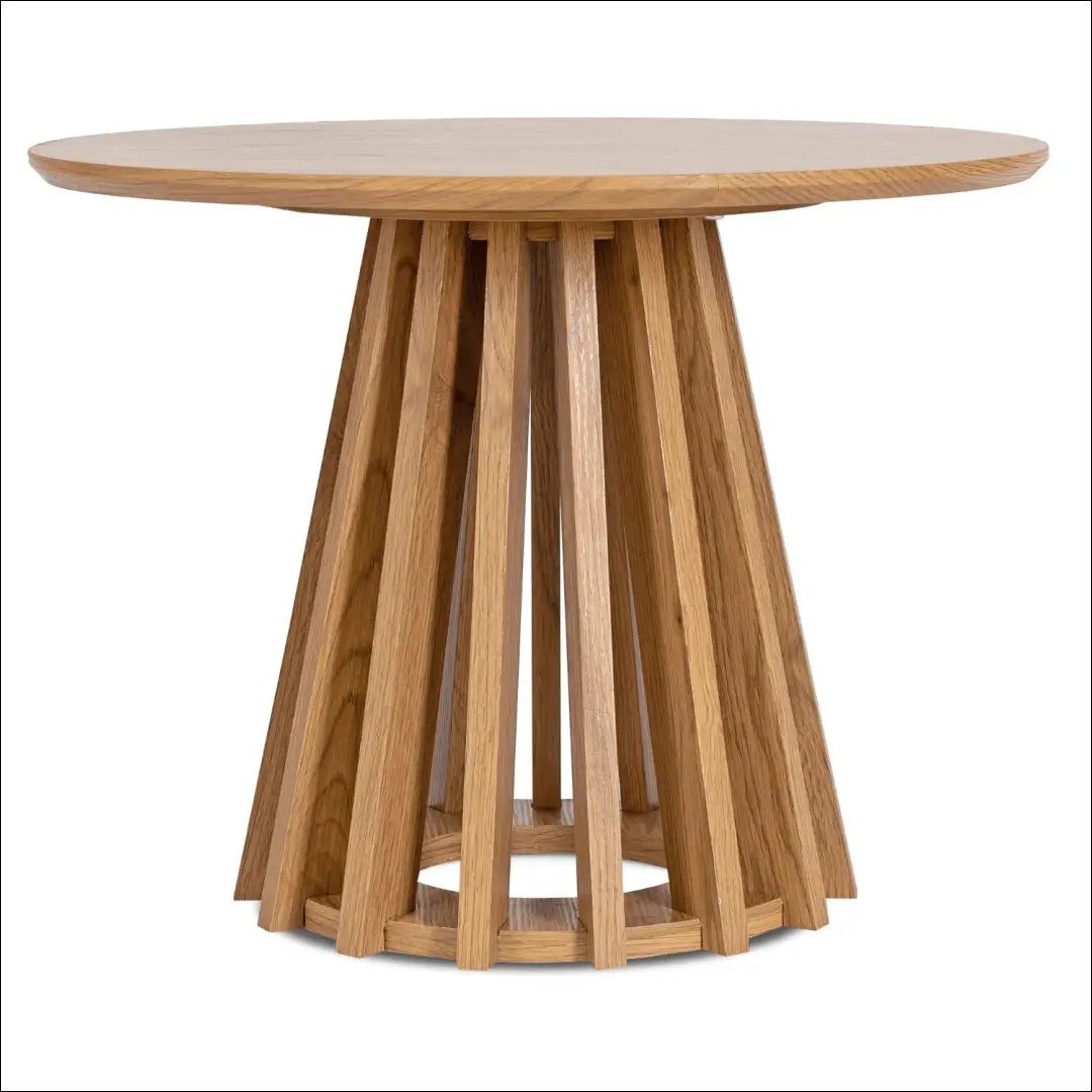 Staliukas apvalus iš MDF ąžuolo spalvos TE317 - €156 Save 15% 100-200, __label:Pristatymas 5-14 d.d., elite, uzsakomi,