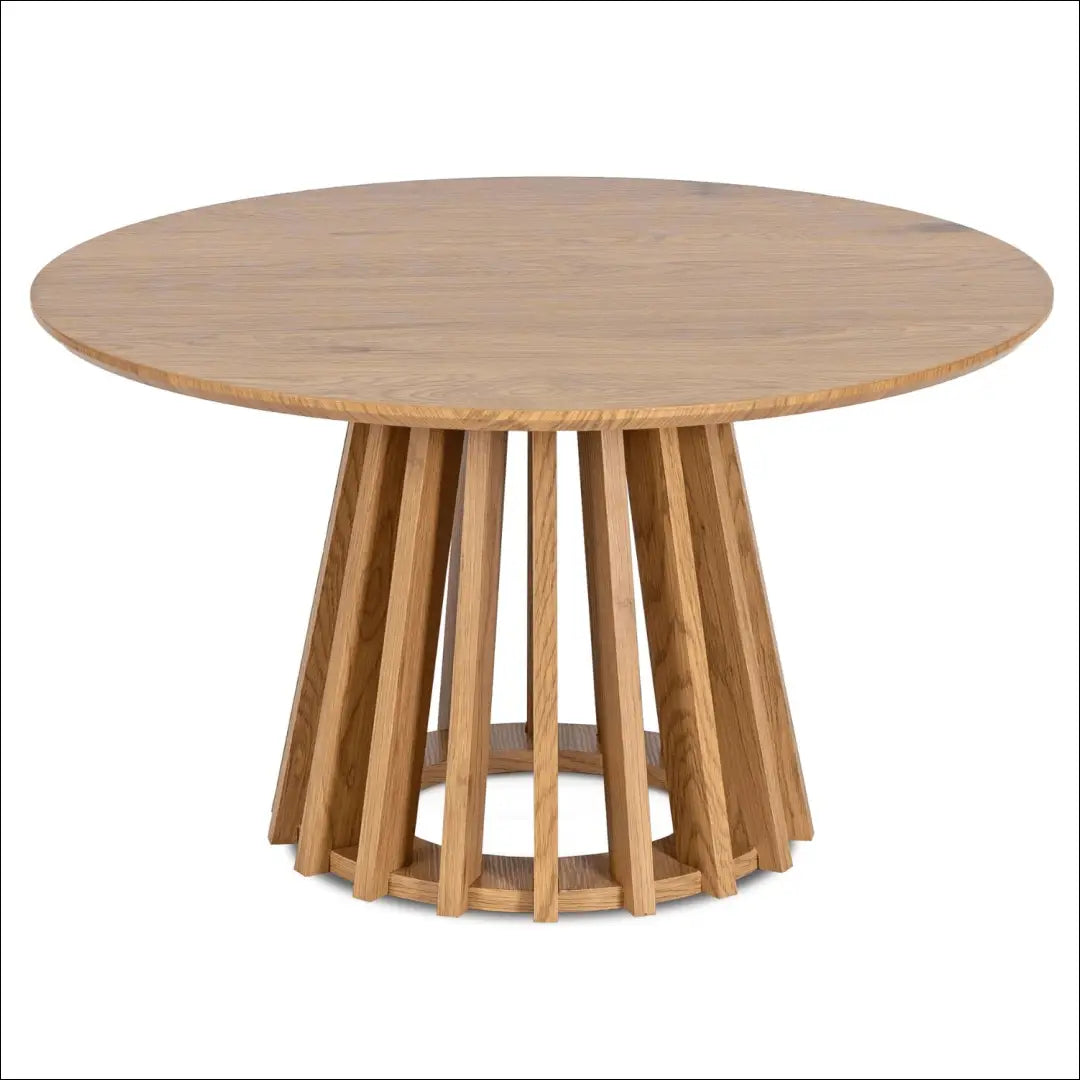 Staliukas apvalus iš MDF ąžuolo spalvos TE318 - €120 Save 15% 100-200, __label:Pristatymas 5-14 d.d., elite, uzsakomi,