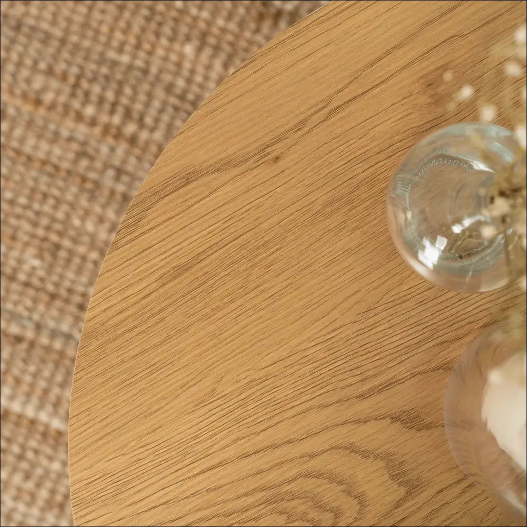 Staliukas apvalus iš MDF baltos spalvos / ąžuolo TE284 - €45 Save 15% 25-50, __label:Pristatymas 5-14 d.d., elite,