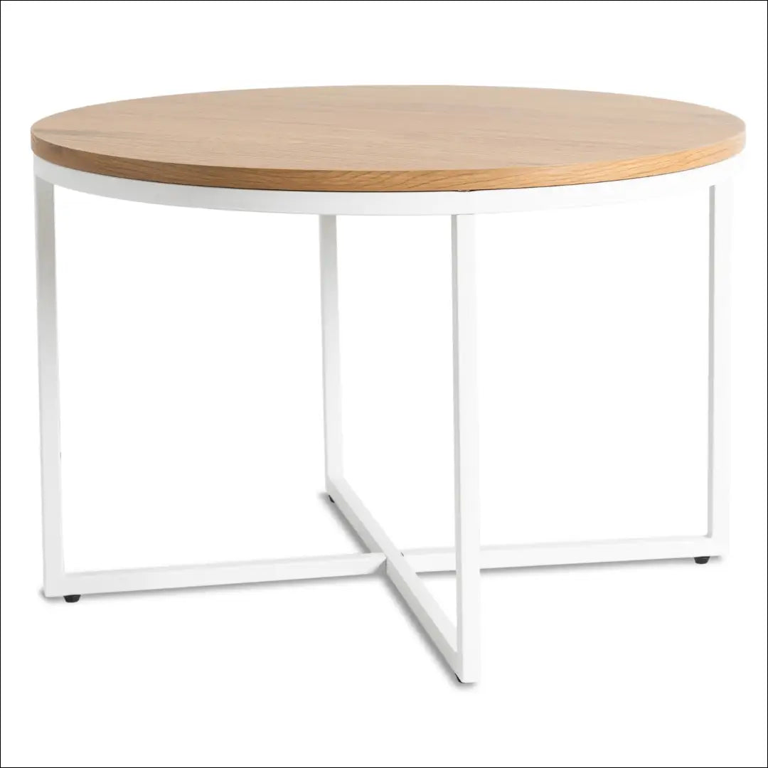 Staliukas apvalus iš MDF baltos spalvos / ąžuolo TE486 - €90 Save 15% 50-100, __label:Pristatymas 5-14 d.d., elite,
