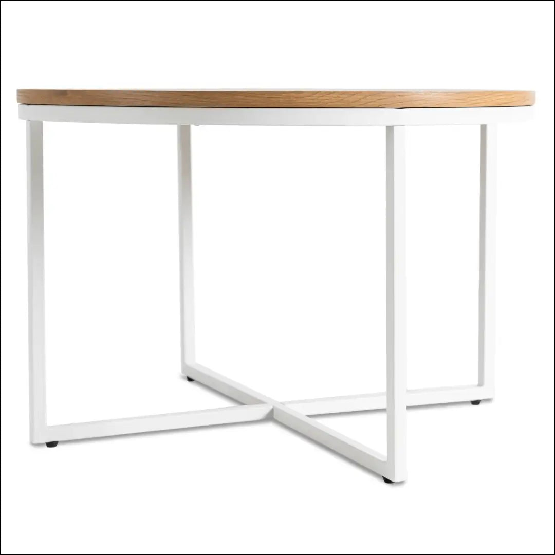 Staliukas apvalus iš MDF baltos spalvos / ąžuolo TE486 - €90 Save 15% 50-100, __label:Pristatymas 5-14 d.d., elite,