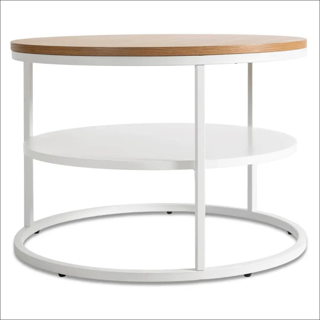 Staliukas apvalus iš MDF baltos spalvos / ąžuolo TE497 - €95 Save 15% 50-100, __label:Pristatymas 5-14 d.d., elite,