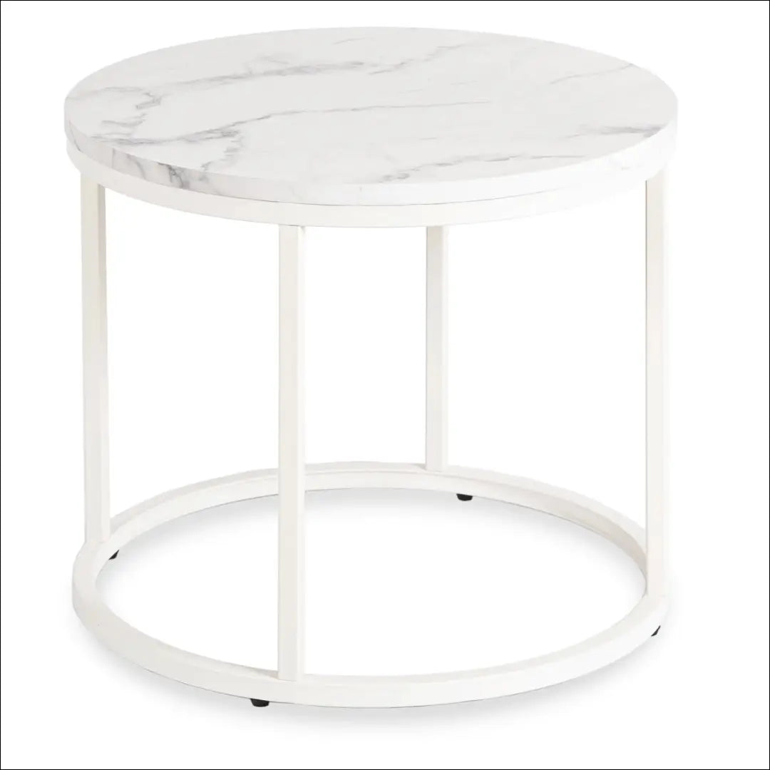 Staliukas apvalus iš MDF baltos spalvos / marmuro TE282 - €46 Save 15% 25-50, __label:Pristatymas 5-14 d.d., elite,