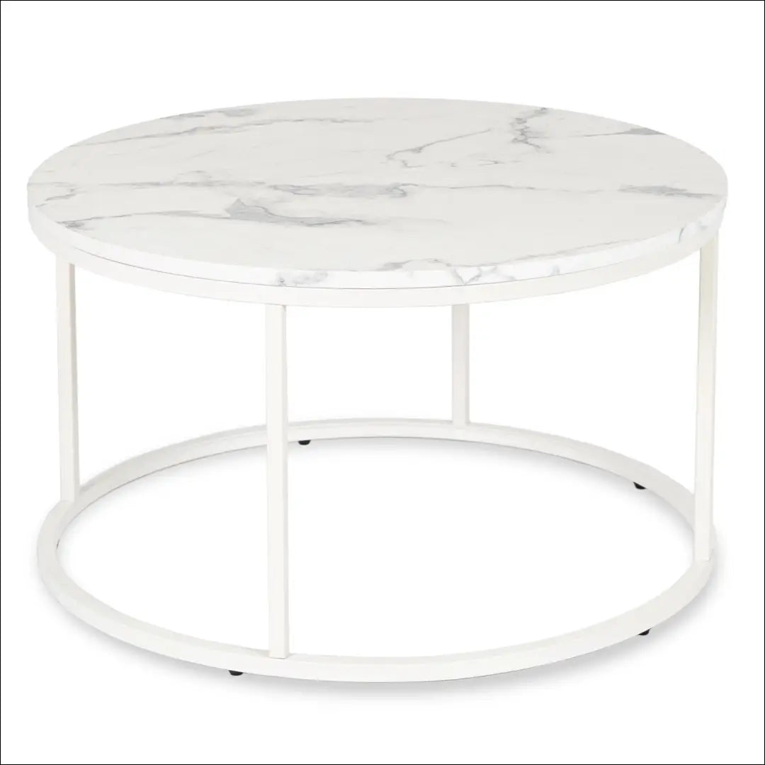 Staliukas apvalus iš MDF baltos spalvos / marmuro TE283 - €70 Save 20% 50-100, __label:Pristatymas 5-14 d.d., elite,