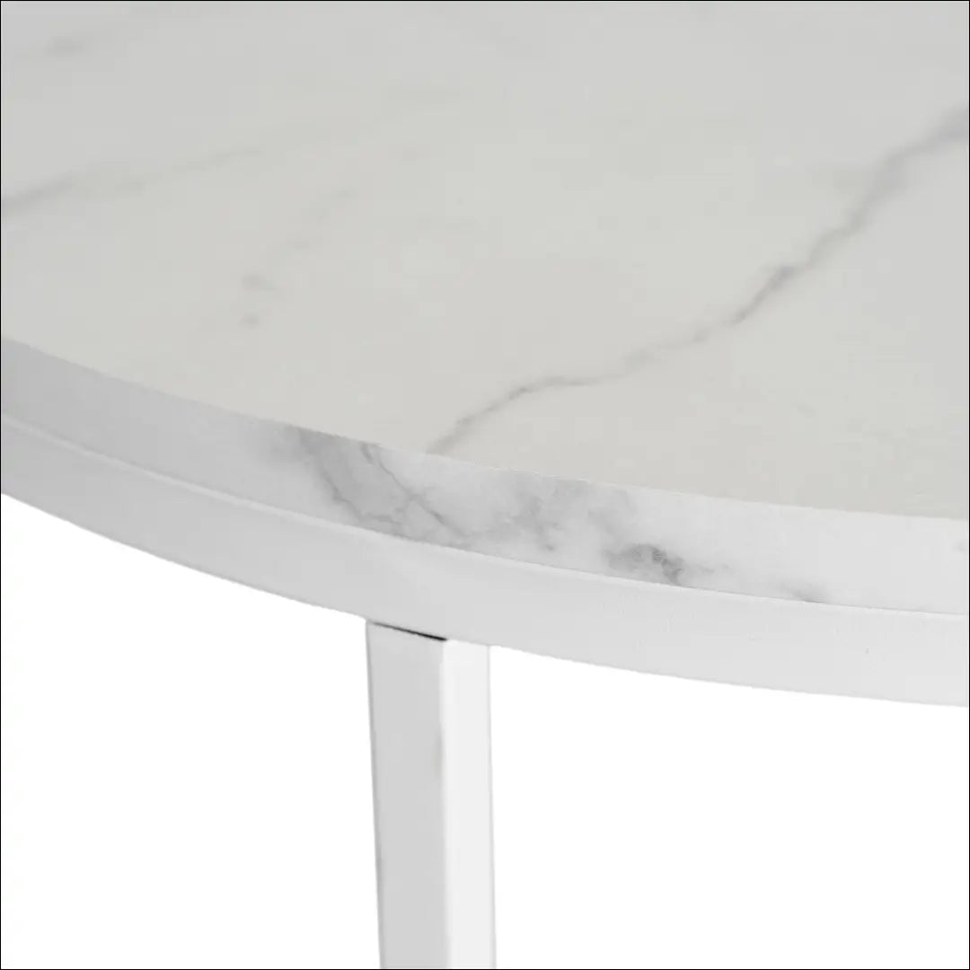 Staliukas apvalus iš MDF baltos spalvos / marmuro TE493 - €95 Save 15% 50-100, __label:Pristatymas 5-14 d.d., elite,