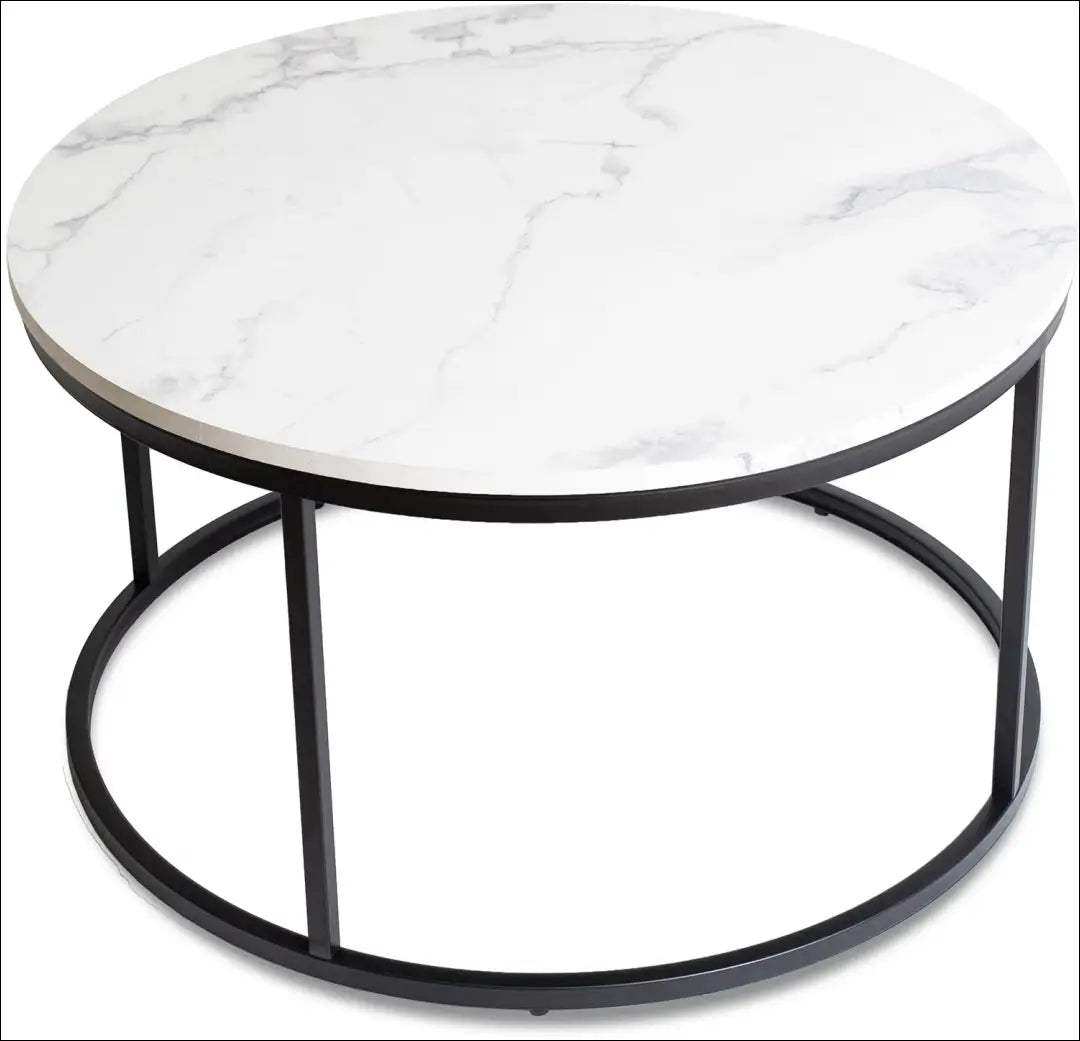 Staliukas apvalus iš MDF juodos spalvos / baltos TE227 - €55 Save 15% 50-100, __label:Pristatymas 5-14 d.d., elite,