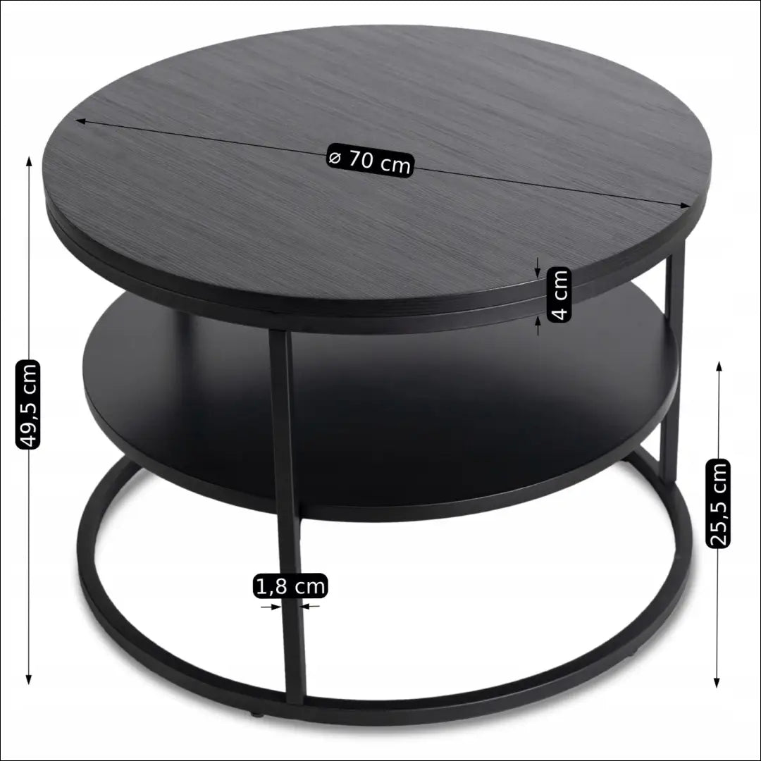 Staliukas apvalus iš MDF juodos spalvos TE492 - €95 Save 15% 50-100, __label:Pristatymas 5-14 d.d., elite, uzsakomi,