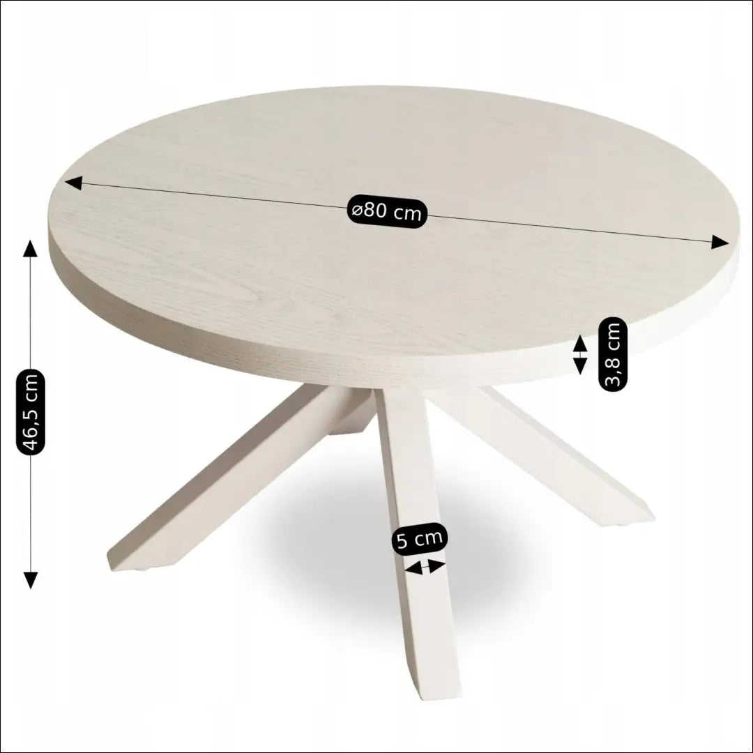 Staliukas apvalus iš medžio drožlių plokštės kašmyro spalvos TE593 - €133 Save 15% 100-200, __label:Pristatymas 5-14