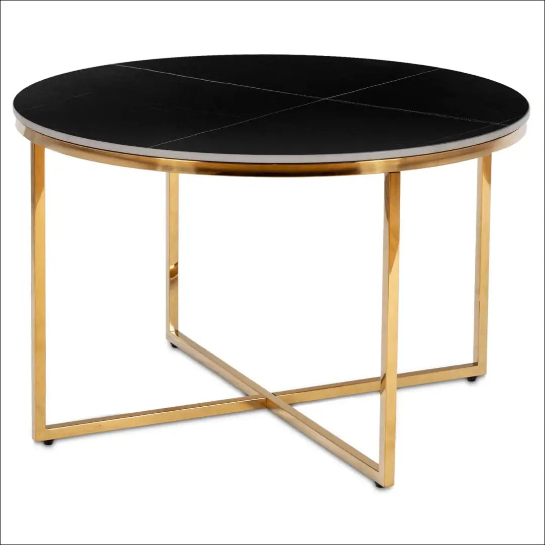 Staliukas apvalus su keraminiu stalviršiu juodos spalvos / auksinės TE1049 - €135 Save 15% 100-200, __label:Pristatymas