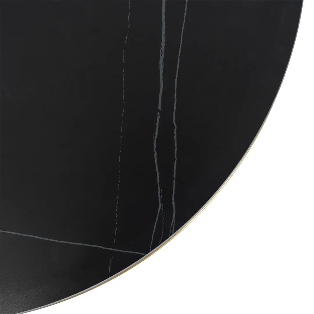 Staliukas apvalus su keraminiu stalviršiu juodos spalvos / auksinės TE514 - €96 Save 15% 50-100, __label:Pristatymas