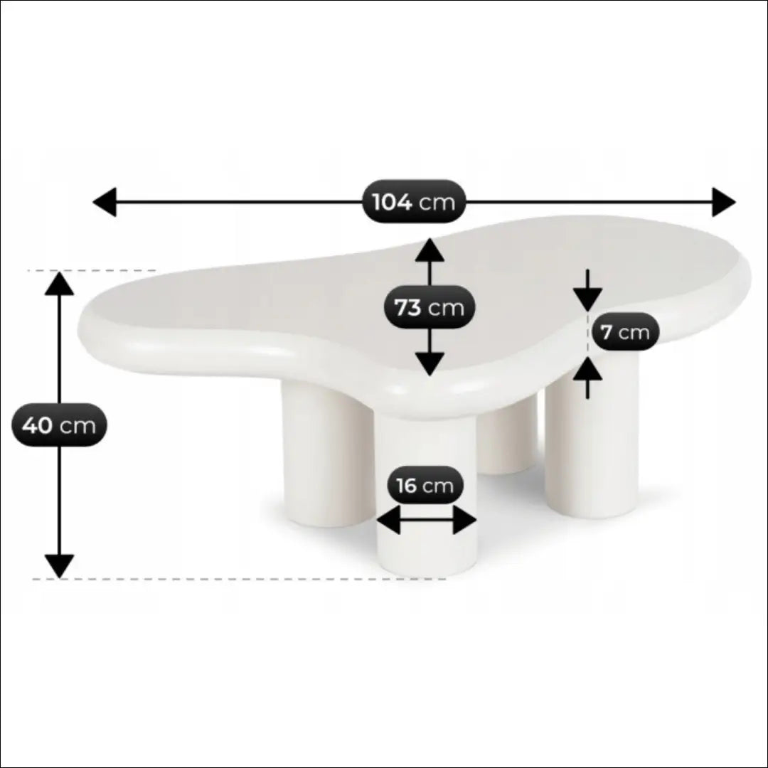 Staliukas iš MDF baltos spalvos TE1154 - €143 Save 15% 100-200, __label:Pristatymas 5-14 d.d., elite, uzsakomi,
