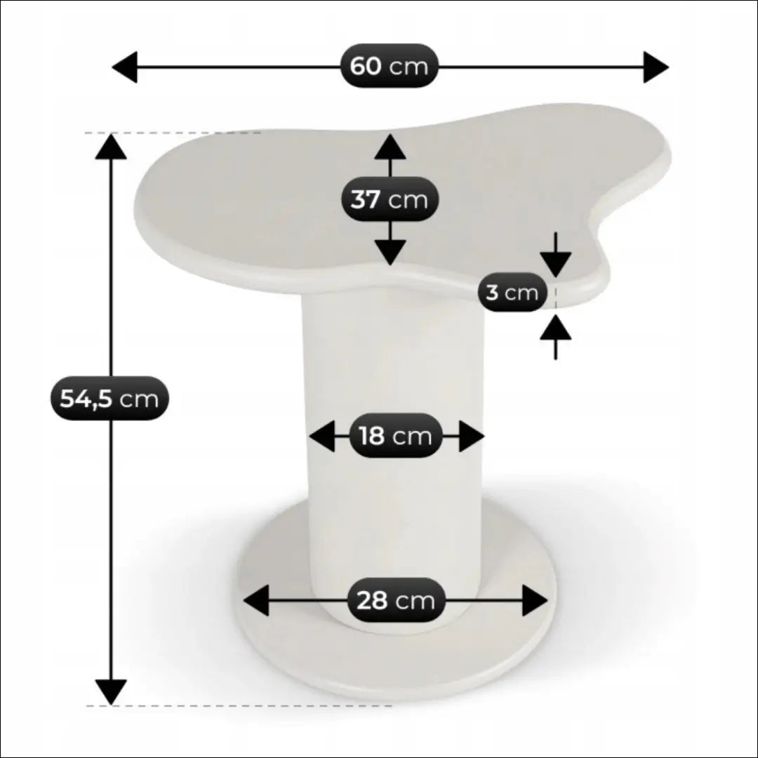 Staliukas iš MDF baltos spalvos TE1156 - €96 Save 15% 50-100, __label:Pristatymas 5-14 d.d., elite, uzsakomi, uzsakomi