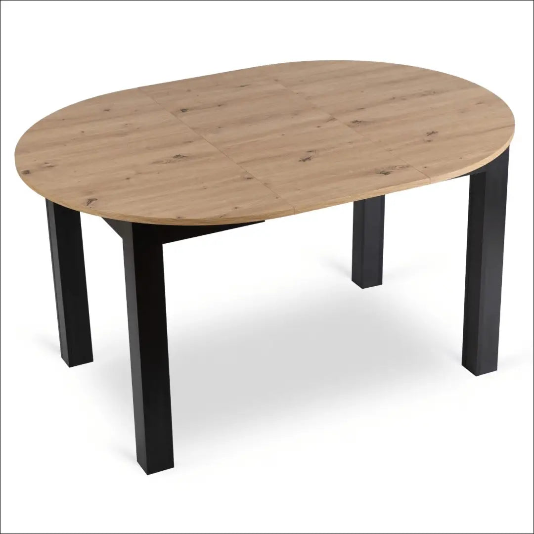 Stalo 102–142 cm „Artisan Oak/Black“ ir 4 juodų kėdžių komplektas TE2412 - €351 Save 15% __label:Pristatymas 5-14 d.d.,