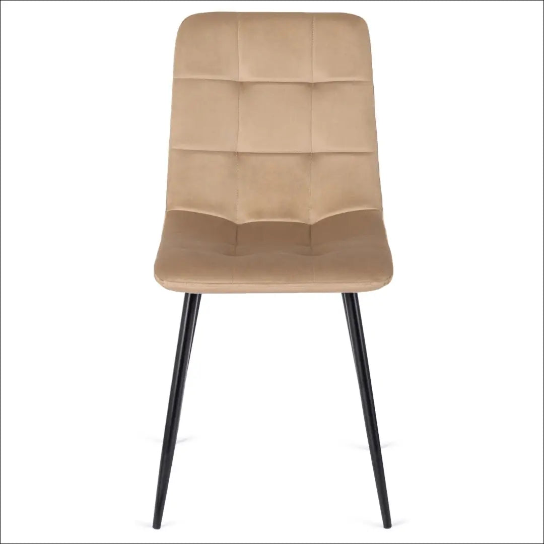Stalo 102–142 cm ąžuolo spalvos/juodo atspalvio ir 4 smėlio spalvos kėdžių komplektas TE2423 - €292.49 Save 15%