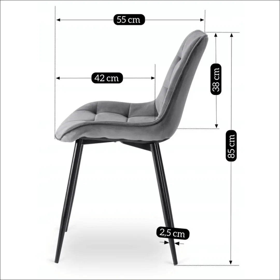 Stalo 102–142 cm ąžuolo spalvos/juodos spalvos ir 6 pilkų kėdžių komplektas TE2421 - €403.23 Save 15%