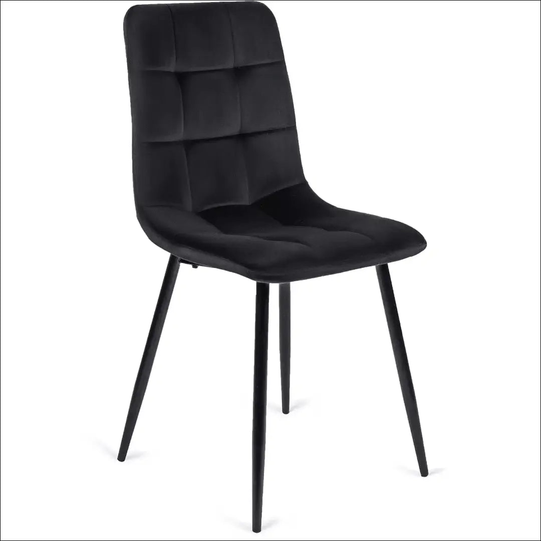 Stalo 102–142 cm ąžuolo spalvos/juodos spalvos ir 6 juodų kėdžių komplektas TE2427 - €356 Save 15% __label:Pristatymas