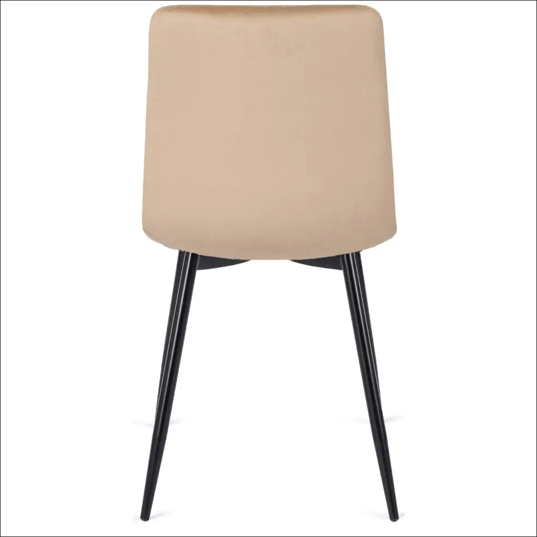 Stalo 102–142 cm ąžuolo spalvos/juodos spalvos ir 6 smėlio kėdžių komplektas TE2424 - €355.78 Save 15%