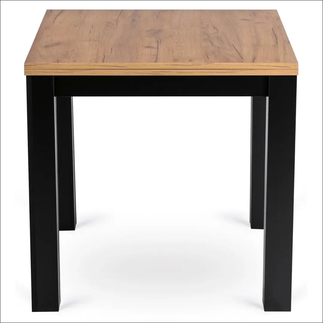 Stalo 80–160 cm ąžuolo spalvos/juodos spalvos ir 4 juodų kėdžių komplektas TE2414 - €292.49 Save 15%