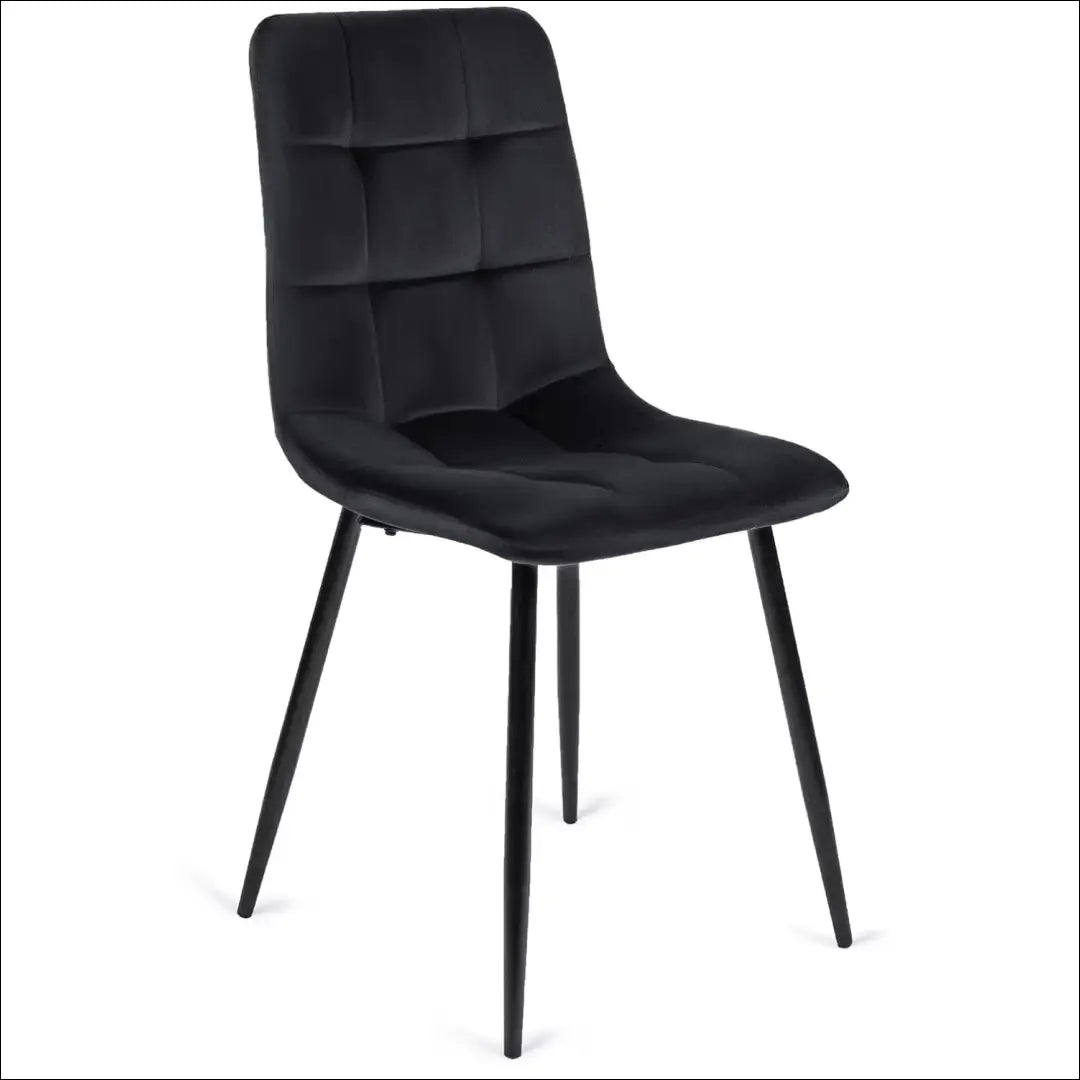Stalo 80–160 cm ąžuolo spalvos/juodos spalvos ir 4 juodų kėdžių komplektas TE2414 - €292.49 Save 15%