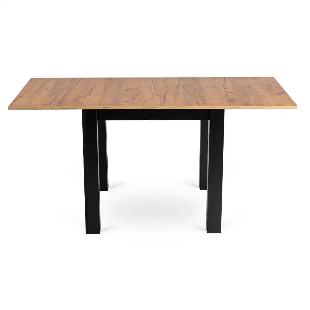 Stalo 80–160 cm ąžuolo spalvos/juodos spalvos ir 6 juodų kėdžių komplektas TE2415 - €355.78 Save 15%