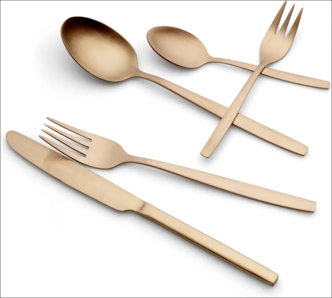 Stalo įrankių komplektas (6 asmenims) DI10871 - €29 Save 50% 25-50, __label:Pristatymas 1-2 d.d., color-auksine, indai,