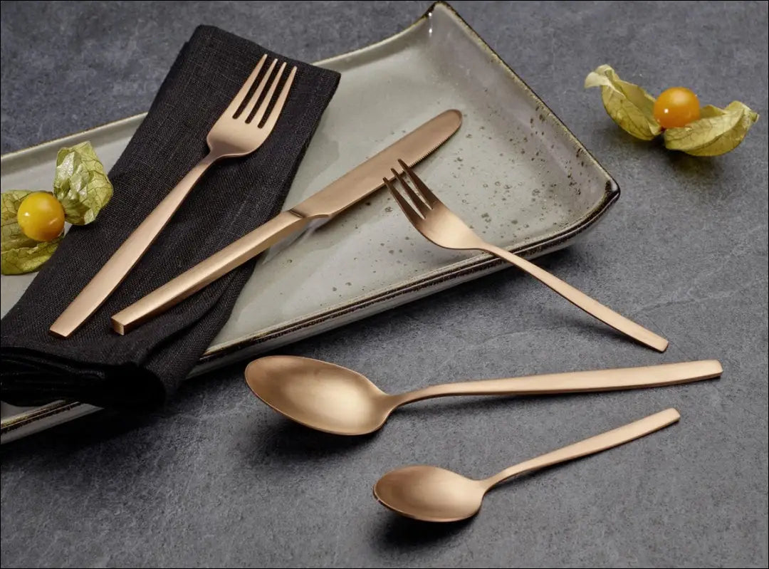 Stalo įrankių komplektas (6 asmenims) DI10871 - €29 Save 50% 25-50, __label:Pristatymas 1-2 d.d., color-auksine, indai,