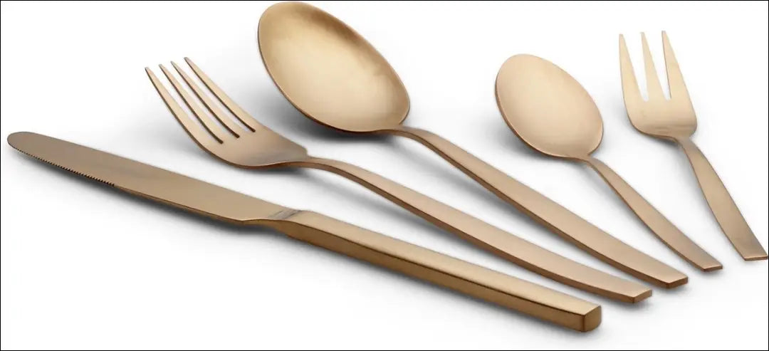 Stalo įrankių komplektas (6 asmenims) DI10871 - €29 Save 50% 25-50, __label:Pristatymas 1-2 d.d., color-auksine, indai,