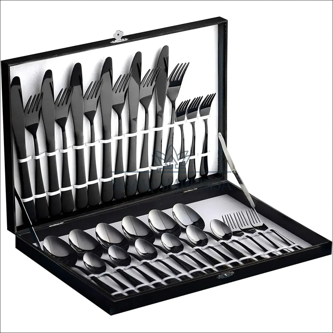 Stalo įrankių komplektas (6 asmenims) DI9047 - €49 Save 50% 25-50, __label:Pristatymas 1-2 d.d., color-juoda, indai,
