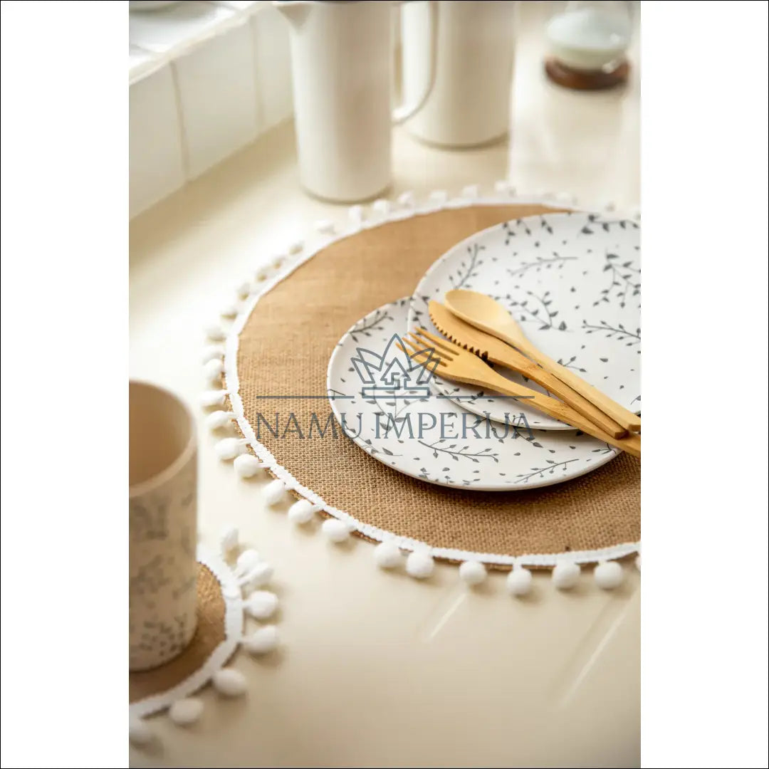 Stalo padėkliukas DI9055 - €3 Save 50% __label:Pristatymas 1-2 d.d., color-balta, color-smelio, material-dziutas,