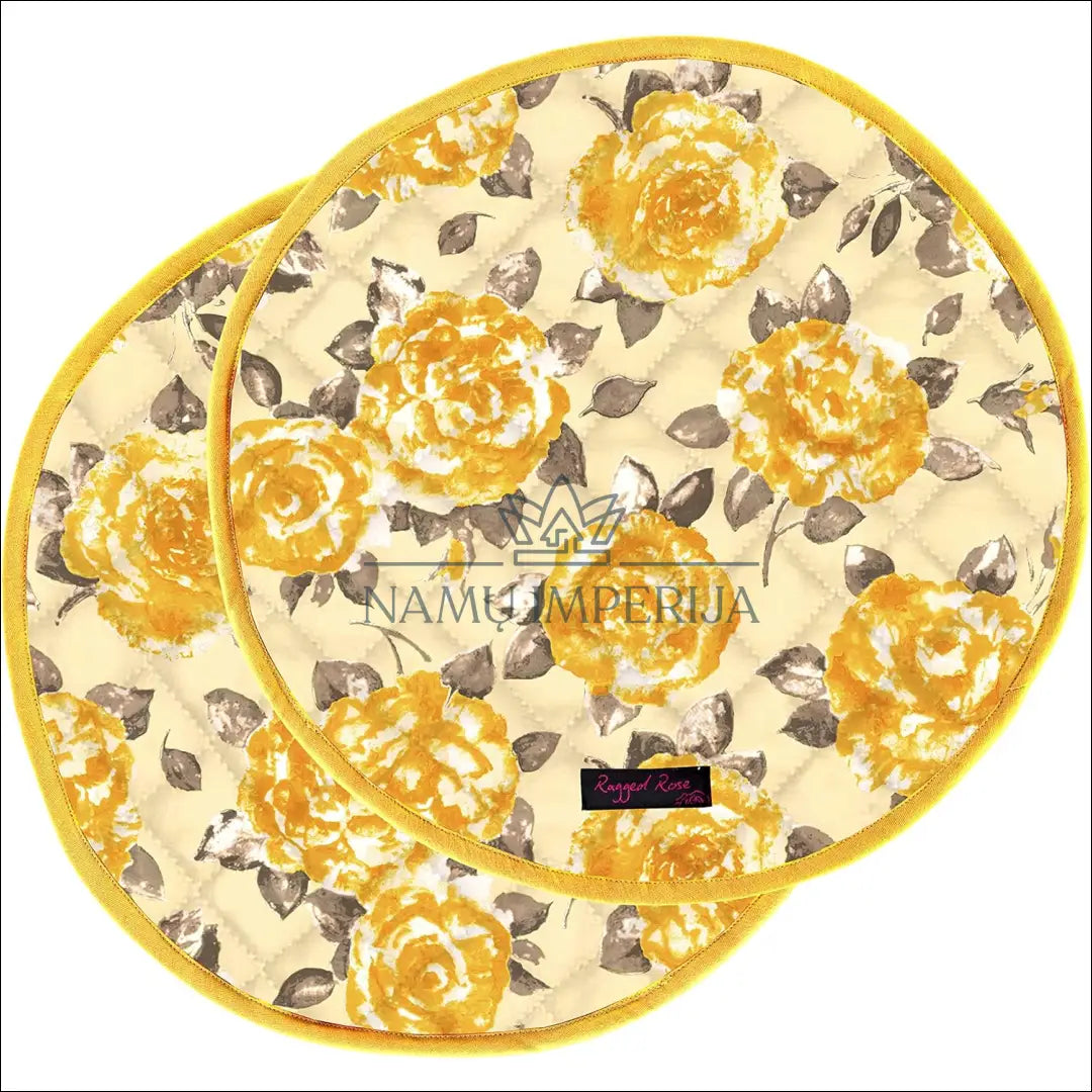 Stalo padėkliukų komplektas (2vnt) DI9009 - €8 Save 50% __label:Pristatymas 1-2 d.d., color-geltona, material-medvilne,