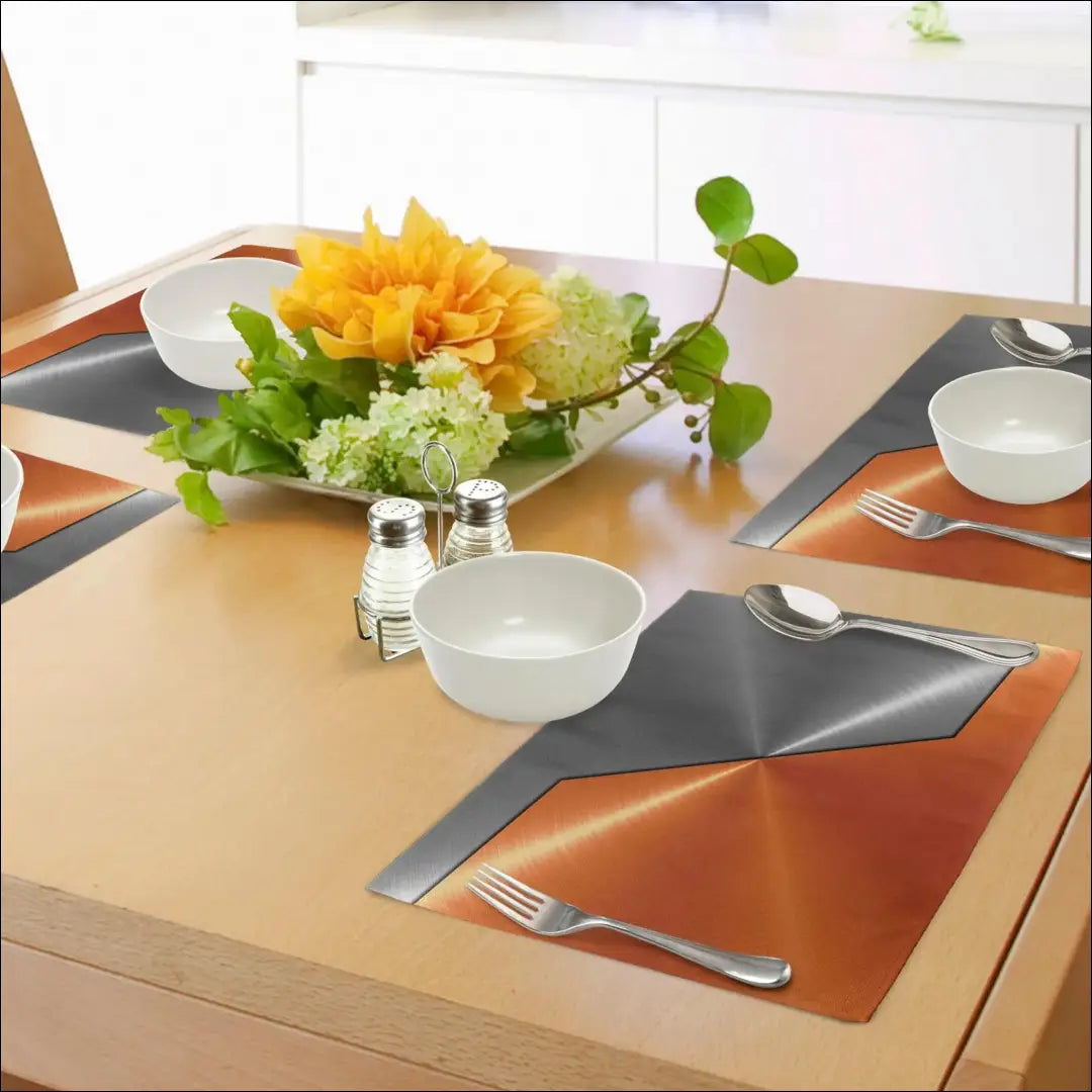 Stalo padėkliukų komplektas (4vnt) DI11467 - €8 Save 50% __label:Pristatymas 1-2 d.d., color-oranzine, color-pilka,