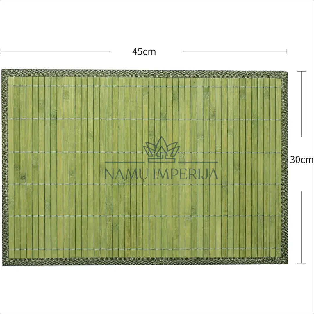 Stalo padėkliukų komplektas (6vnt) DI8815 - €21 Save 50% __label:Pristatymas 1-2 d.d., color-zalia, material-bambukas,