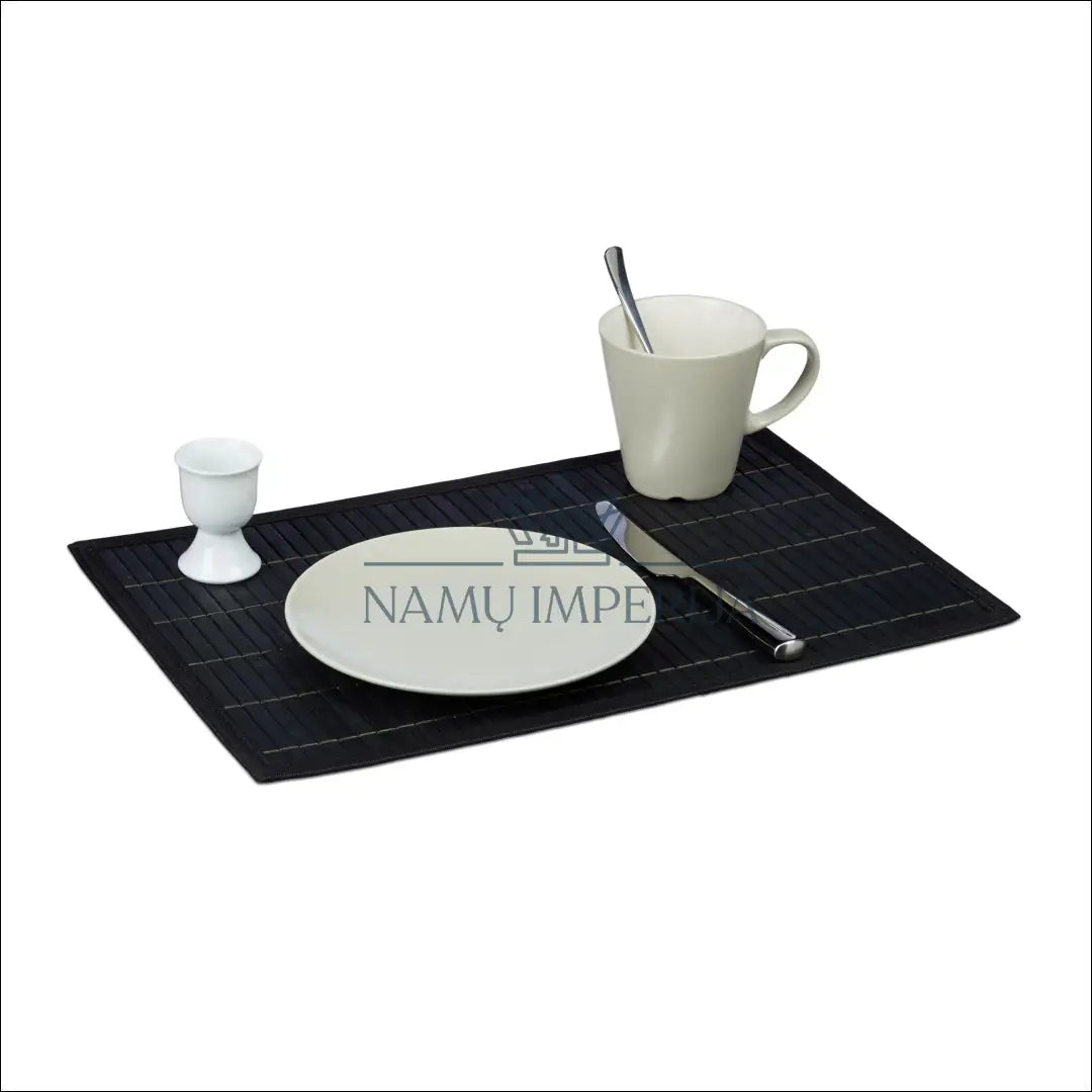 Stalo padėkliukų komplektas (6vnt) DI9320 €10 Save 55% __label:Pristatymas 1 2 d.d., color juoda, material bambukas,