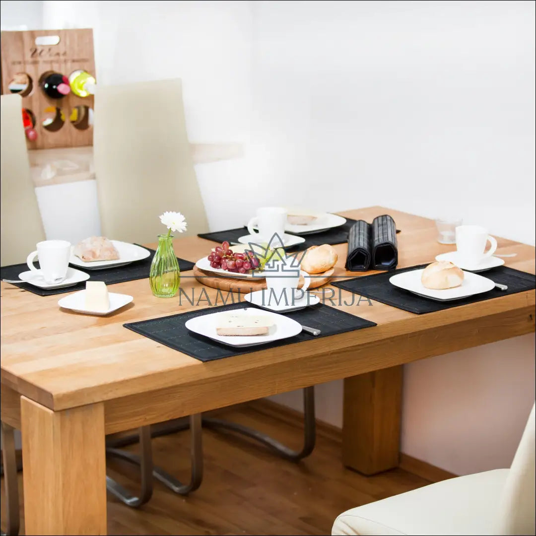 Stalo padėkliukų komplektas (6vnt) DI9320 - €12 Save 50% __label:Pristatymas 1-2 d.d., color-juoda, material-bambukas,