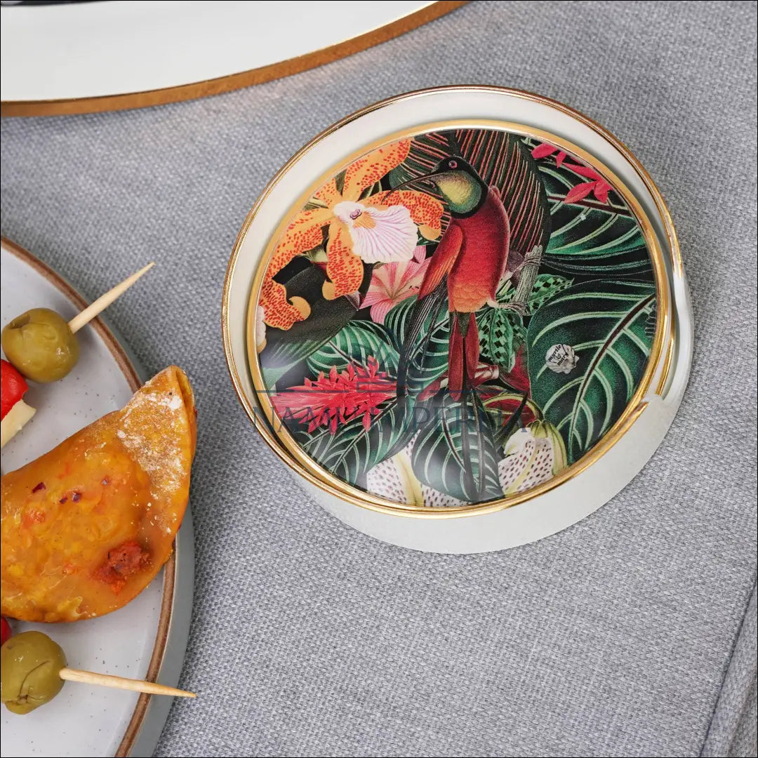 Stalo padėkliukų komplektas dėkle DI8981 - €13 Save 50% __label:Pristatymas 1-2 d.d., color-auksine, color-balta,