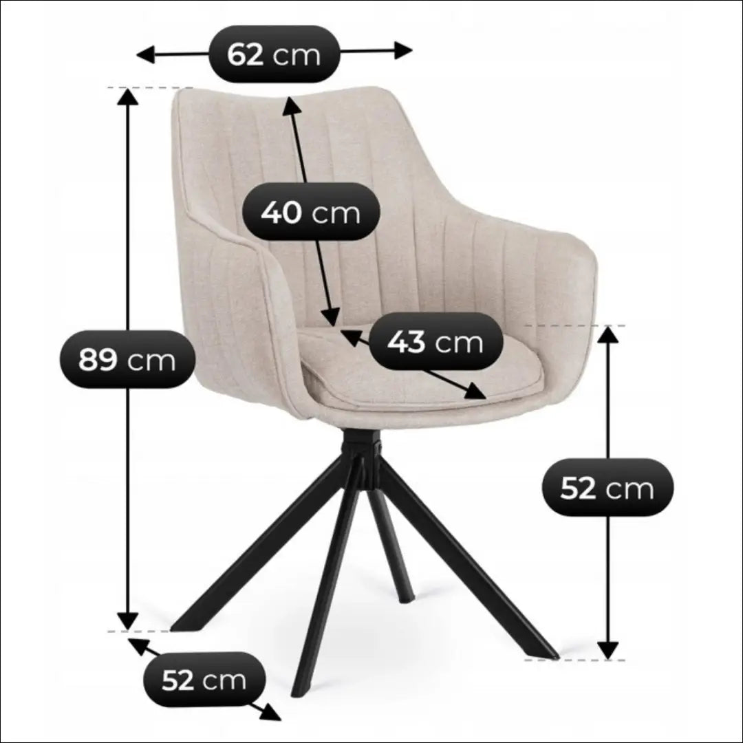 Stalų komplektas 160–240 cm juodas marmuras/juodas ir 4 kreminės spalvos kėdės TE2445 - €990.75 Save 15%
