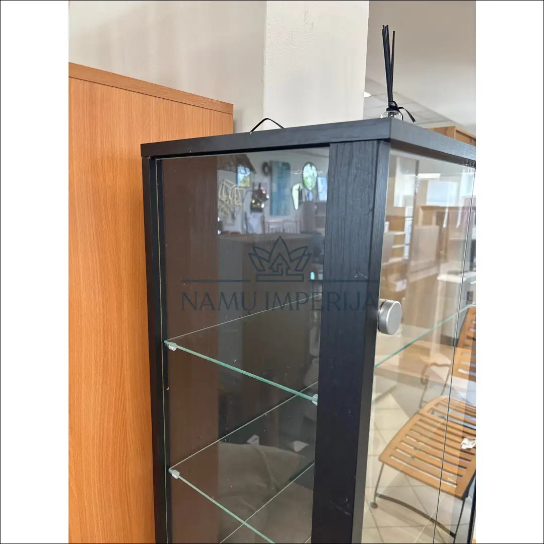 Stiklinė indauja su apšvietimu SI1776 €80 50 100, __label:Pristatymas 1 2 d.d., color juoda, material mediena, stiklas