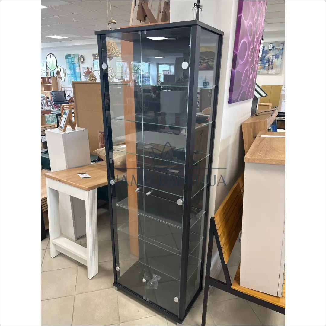 Stiklinė indauja su apšvietimu SI1776 €80 50 100, __label:Pristatymas 1 2 d.d., color juoda, material mediena, stiklas