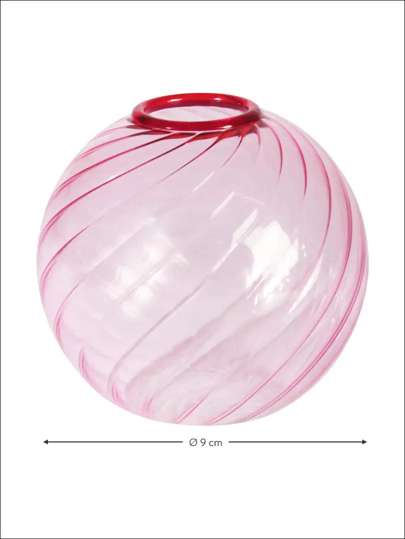 Stiklinė vazelė DI2410 - €6 Save 70% __label:Pristatymas 1-2 d.d., color-rozine, interjeras, material-stiklas, under-25