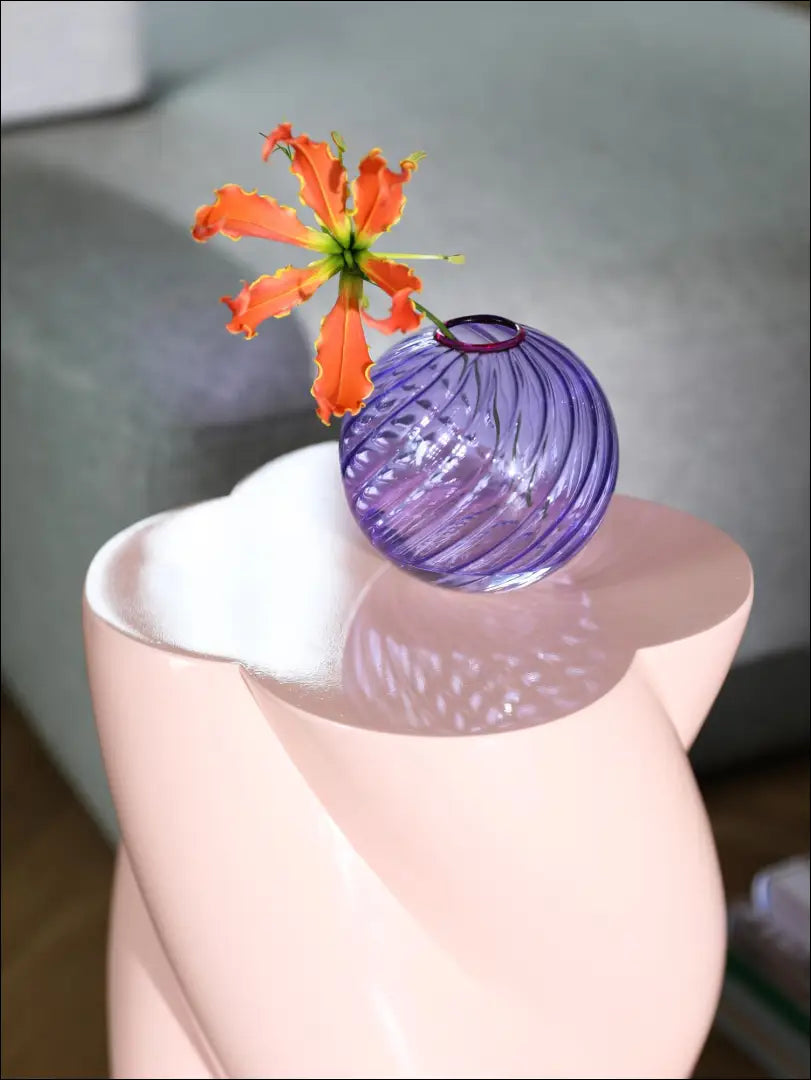 Stiklinė vazelė DI2488 - €6 Save 70% __label:Pristatymas 1-2 d.d., color-violetine, interjeras, material-stiklas,