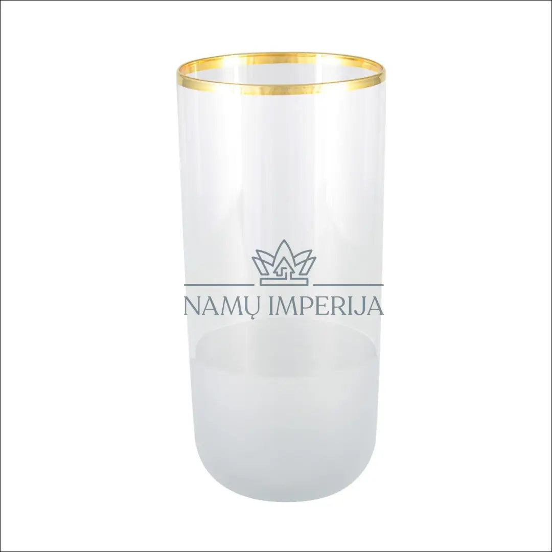 Stiklinių komplektas (6vnt) DI6182 - €23 Save 50% color-auksine, color-balta, indai, interjeras, material-stiklas