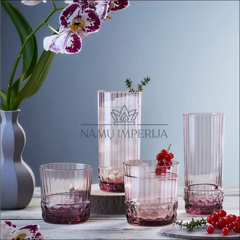 Stiklinių komplektas (6vnt) DI8974 - €25 Save 50% 25-50, __label:Pristatymas 1-2 d.d., color-violetine, indai,