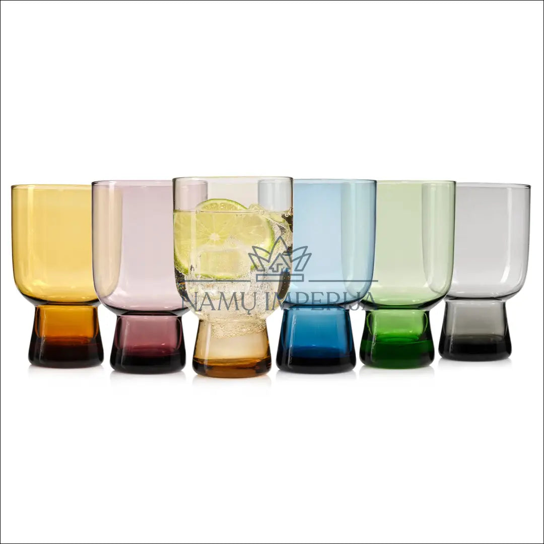 Stiklinių komplektas (6vnt) DI9261 - €20 Save 50% __label:Pristatymas 1-2 d.d., color-marga, color-margas, indai,
