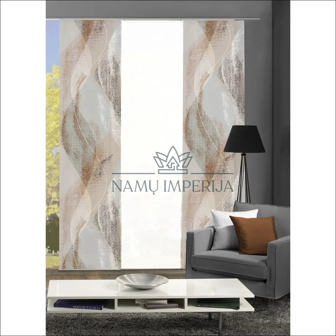 Stumdomų užuolaidų komplektas (3vnt) DI9993 - €24 Save 50% __label:Pristatymas 1-2 d.d., color-balta, color-smelio,